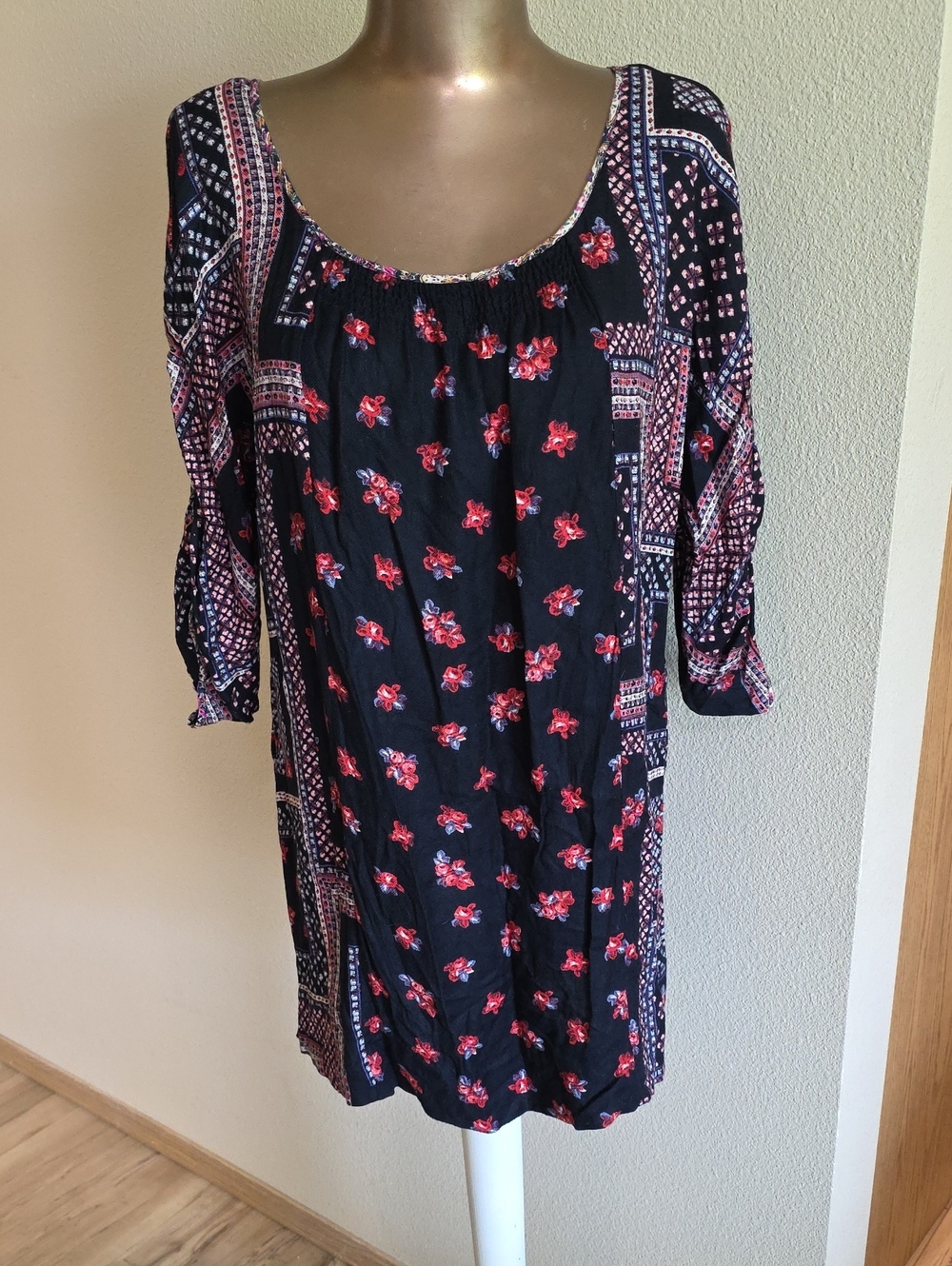 Edme & Esyllte Anthropologie Floral Patchwork Tunic Top/Dress